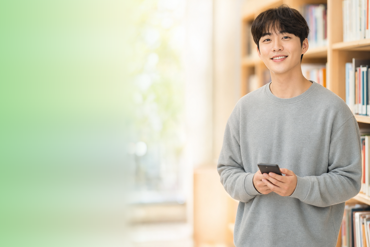 다음머니 신한카드현금화 휴대폰으로 상담을 기다리는 고객